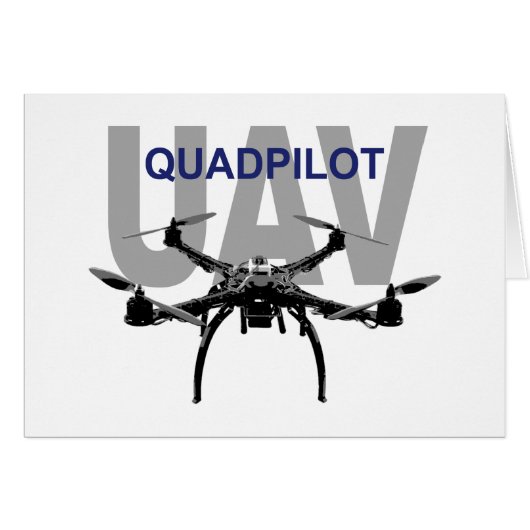 UAV Quadpilot Quadcopter Pilot Cards (Front Horizontal)
