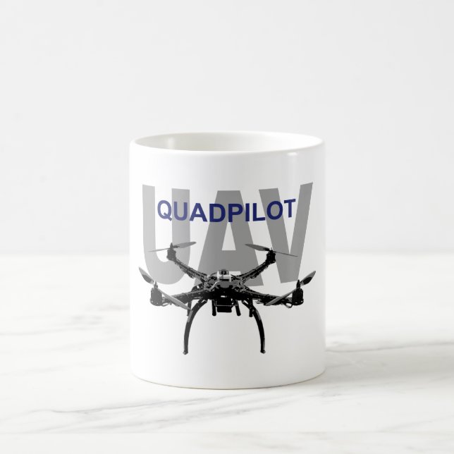 UAV Quadpilot Quadcopter Pilot Coffee Mug (Center)