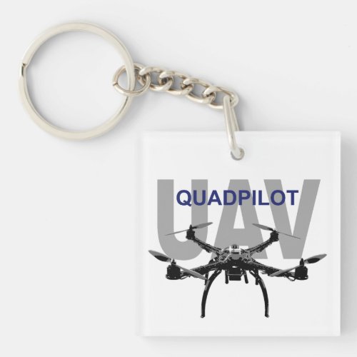 UAV Quadpilot Quadcopter Pilot Keychain
