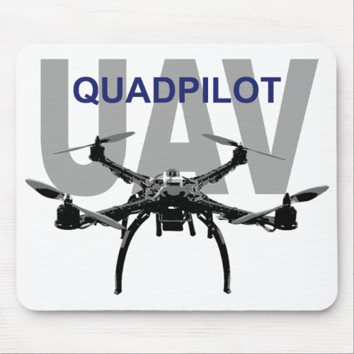 UAV Quadpilot Quadcopter Pilot Mouse Pad