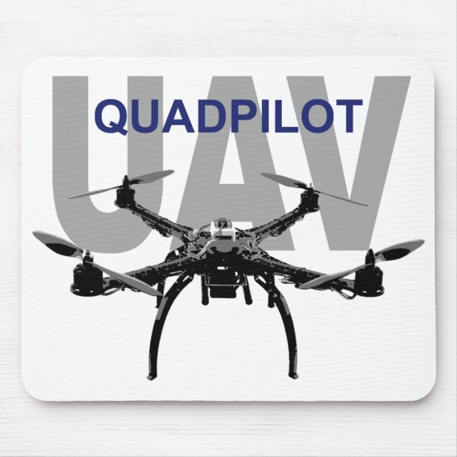 UAV Quadpilot Quadcopter Pilot Mouse Pad (Front)