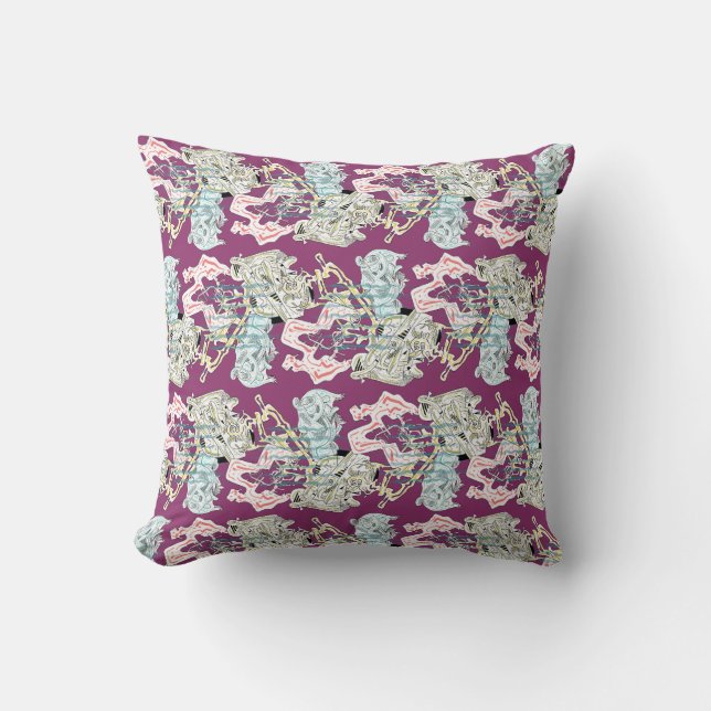 uBaR DoOdLe Throw Pillow (Front)