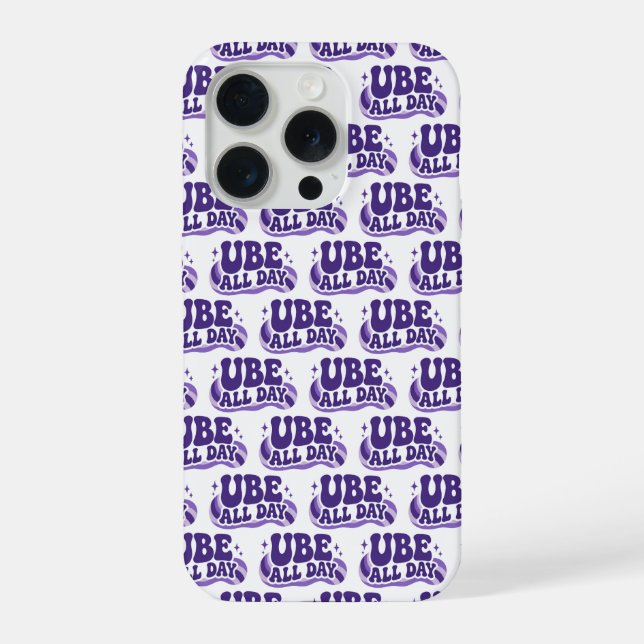 Ube All Day iPhone 15 case (Back)