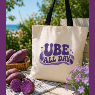 Ube All Day Mug Tote Bag