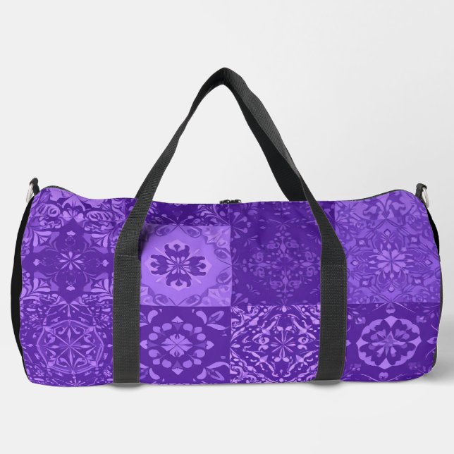 Ube Halaya Purple LARGE Duffle Bag (Front)