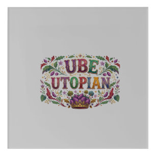  Ube Utopian T-Shirt – Purple Dream Dessert Lover  Acrylic Print
