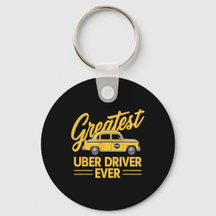 Uber Driver Ever Uber Driver Funny  Keychain