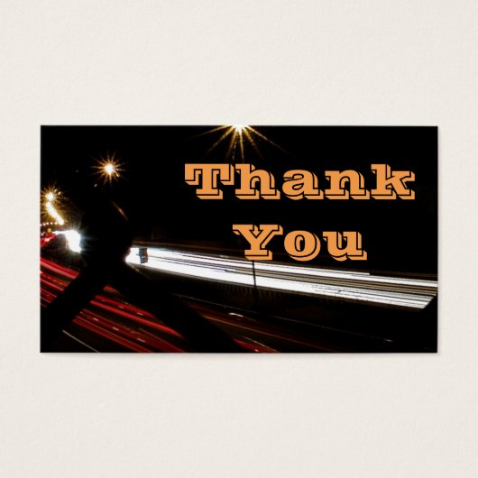 Uber Eats Order Thank you Business Card (Front)