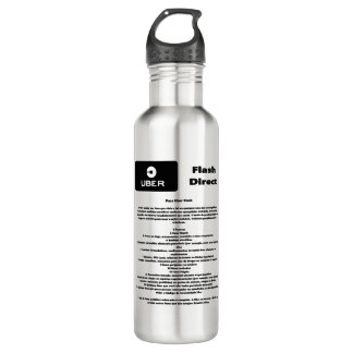 Uber Flash Direct Guidelines Stainless Steel Water Bottle