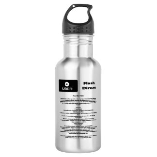 Uber Flash Direct Guidelines Stainless Steel Water Bottle