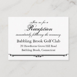 Ubi Caritas et Amor Wedding Reception Card Templat