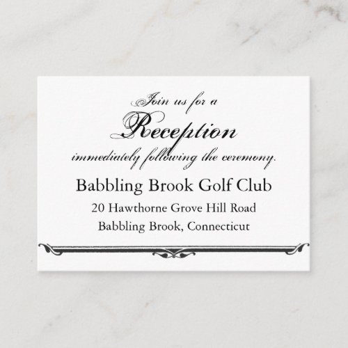 Ubi Caritas et Amor Wedding Reception Card Templat Business Card Templates