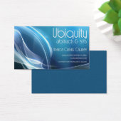 ubiquity blue white abstract card (Desk)