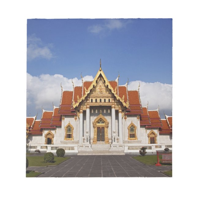 Ubosot Hall or Bot, Wat Benchamabophit, Bangkok, Notepad (Front)