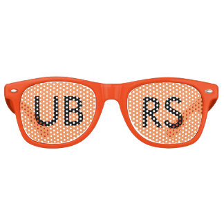 UBRS Party Shades! ORANGE Retro Sunglasses