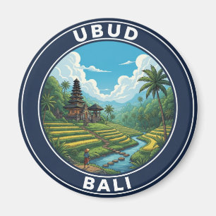 Ubud Bali Indonesia Travel Magnet