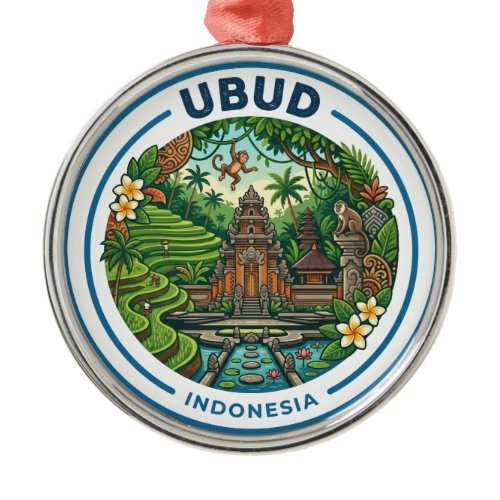 Ubud Indonesia Metal Ornament
