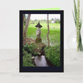 Ubud Mini Temple Greeting Card