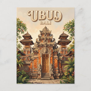 Ubud Palace Indonesia Postcard