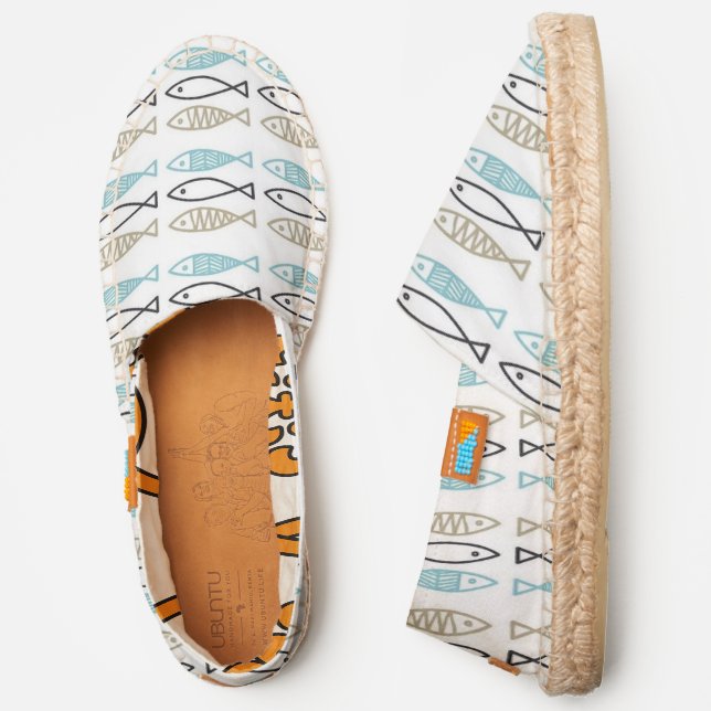 Ubuntu Afridrilles Espadrilles -Scandinavian Fish (Side)