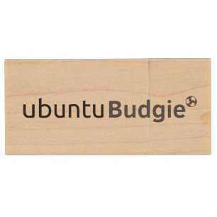 Ubuntu Budgie USB PenDrive Wood USB Flash Drive