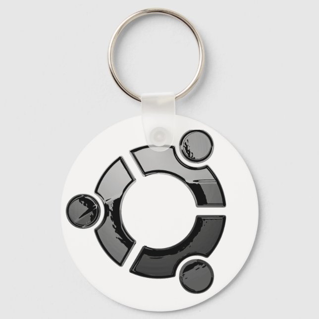 Ubuntu (chrome) keychain (Front)
