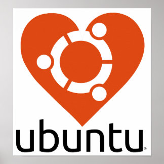 Ubuntu "heart" poster