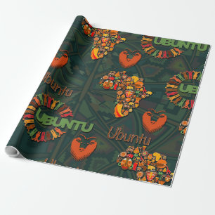 Ubuntu - I am because we are. Wrapping Paper