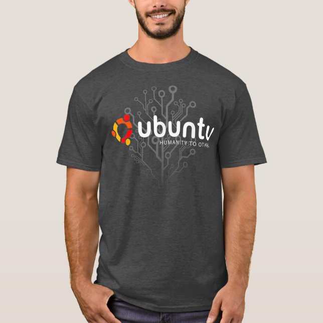 Ubuntu Linu Humanity to others T-Shirt (Front)