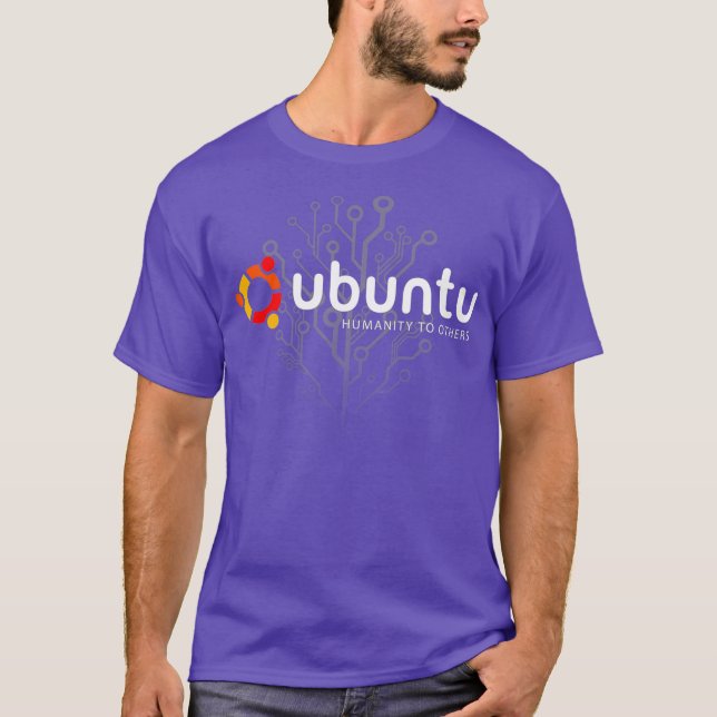 Ubuntu Linux Humanity to others T-Shirt (Front)