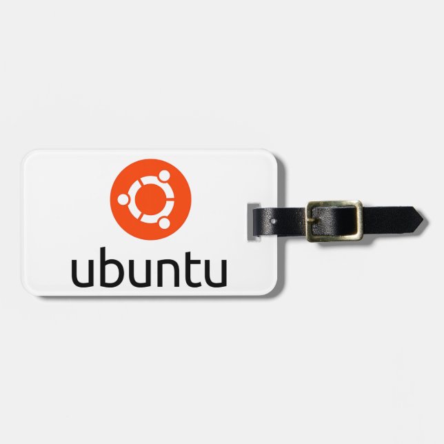 Ubuntu Linux Logo Luggage Tag (Front Horizontal)