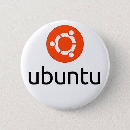 Ubuntu Linux Logo Pinback Button