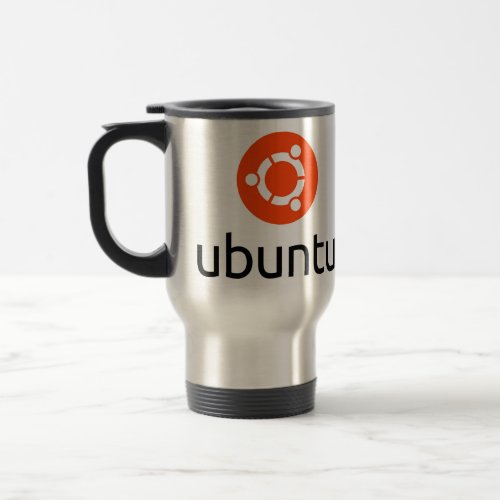 Ubuntu Linux Logo Travel Mug