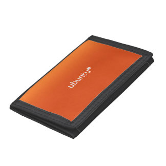Ubuntu Linux Oange gradient Trifold Wallet