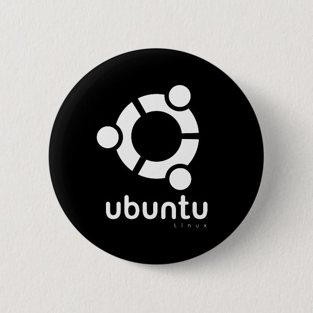 Ubuntu Linux Open Source Button (Front)