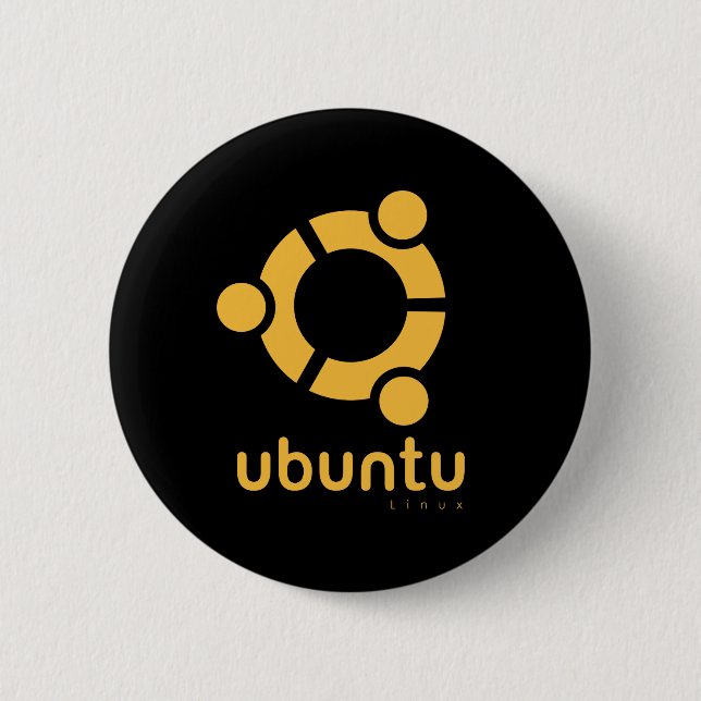 Ubuntu Linux Open Source Button (Front)