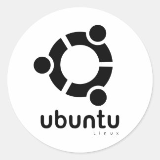 Ubuntu Linux Open Source Classic Round Sticker