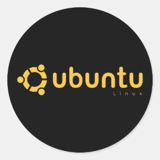 Ubuntu Linux Open Source Classic Round Sticker