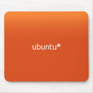 Ubuntu Linux Orange Mouse Pad