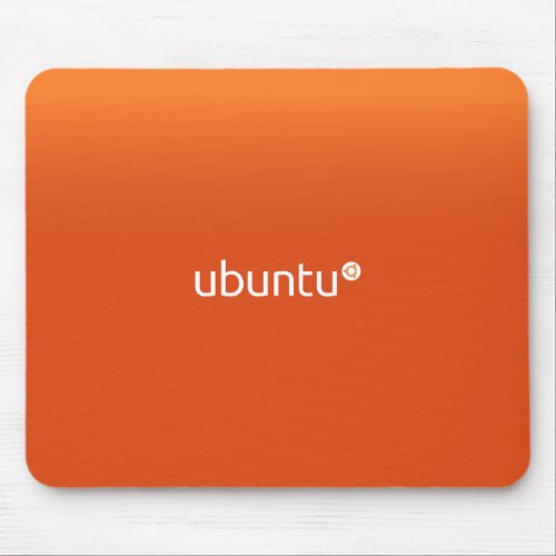 Ubuntu Linux Orange Mouse Pad