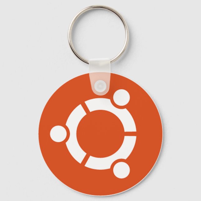 Ubuntu Linux Tshirt Kode ub05 Keychain (Front)