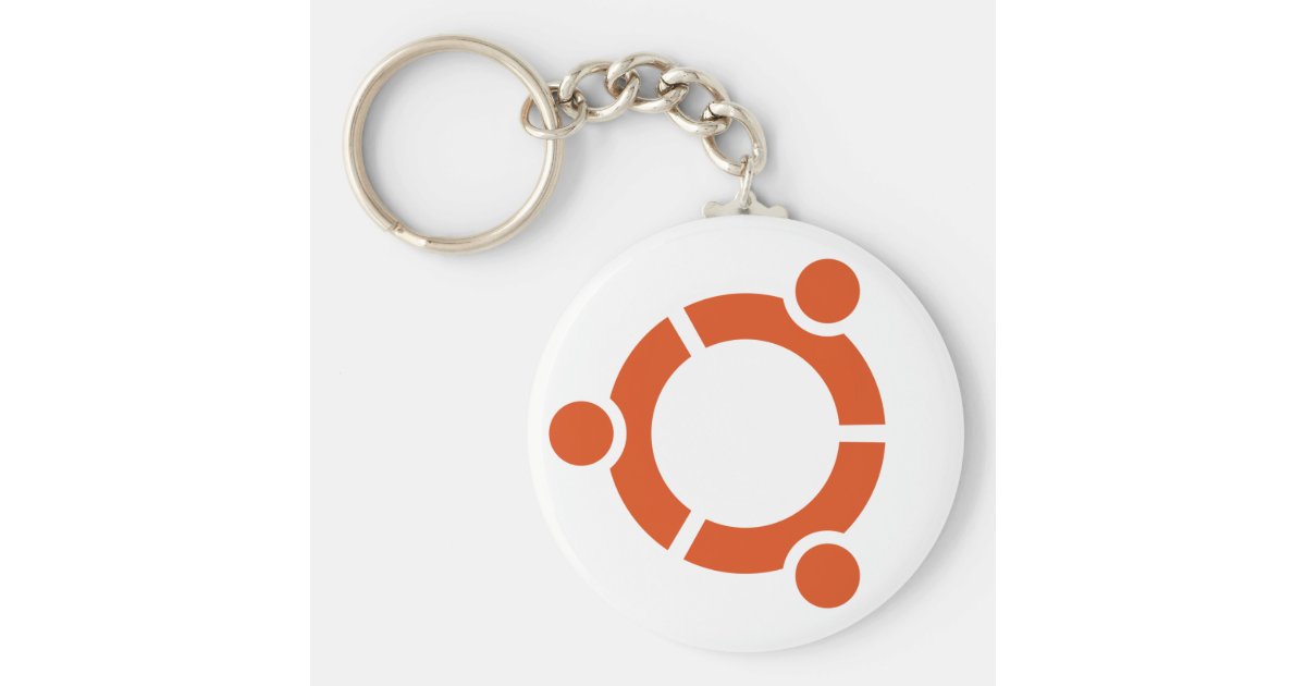 Ubuntu Logo Keychain Zazzle