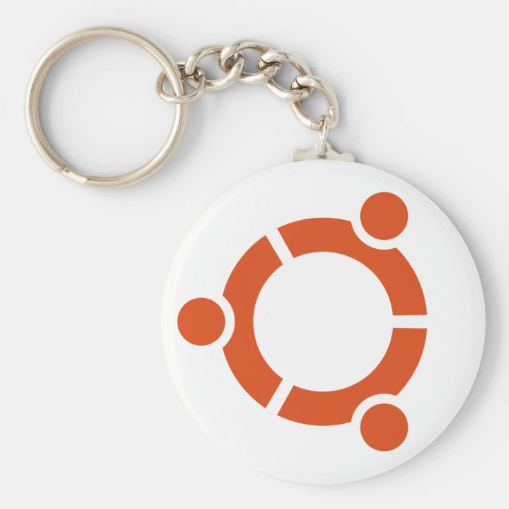 Ubuntu Logo Keychain Zazzle