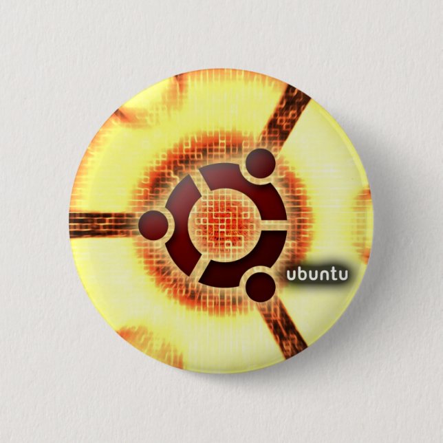 Ubuntu Pinback Button (Front)