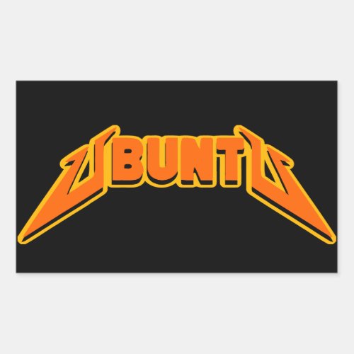 Ubuntu Rock Parody Logo Sticker
