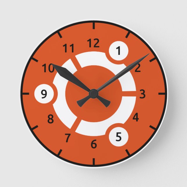 Ubuntu Wall Clock (Front)