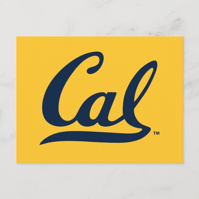 UC Berkeley Cal Logo Blue Postcard (Front)