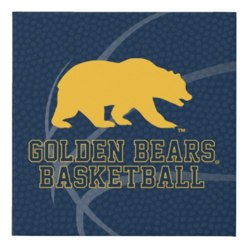 UC Berkeley Golden Bears Basketball Faux Canvas Print
