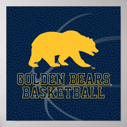 UC Berkeley Golden Bears Basketball Poster | Zazzle.com