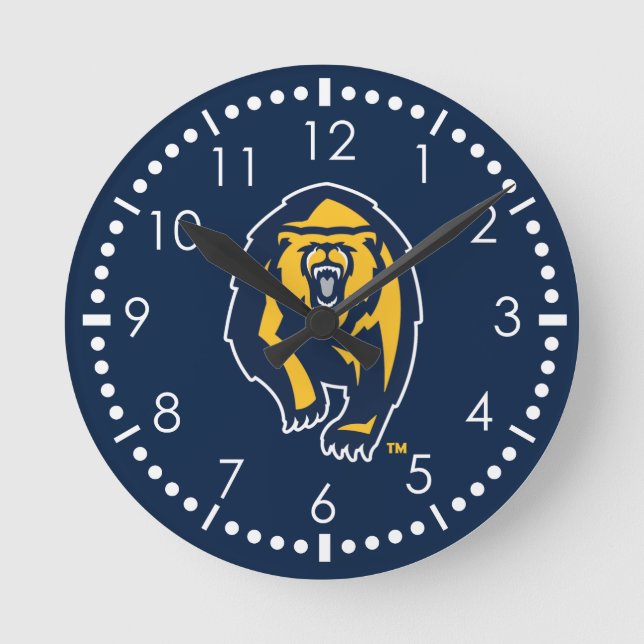 UC Berkeley Golden Bears Logo Round Clock (Front)